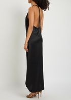 Skiim Racer-back Silk Maxi Dress Black