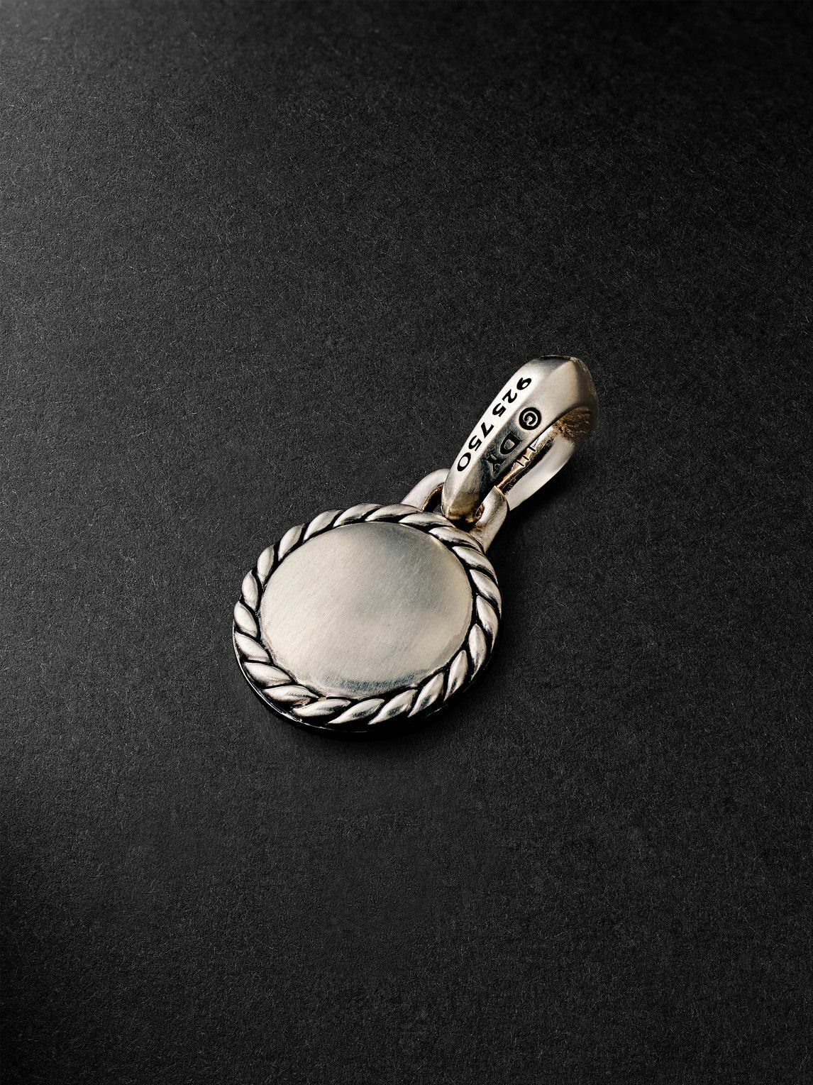 David Yurman - Evil Eye Sterling Silver, 18-Karat Gold and Emerald Pendant