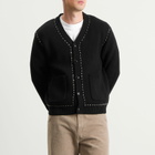 Percival Men's Module Boxy Cardigan in Black