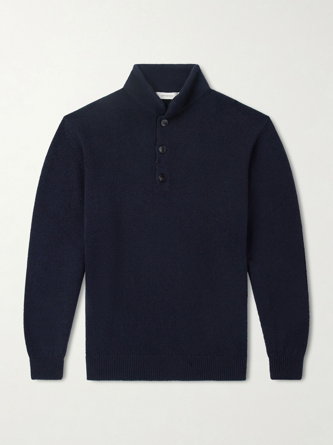 UMIT BENAN - Francis Cashmere Polo Sweater - Blue