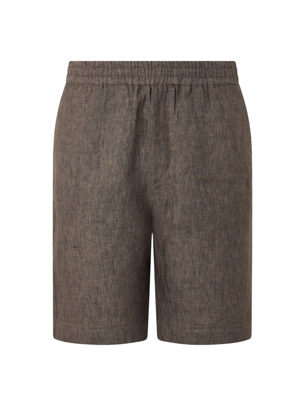 Photo: Sunspel - Straight-Leg Linen Shorts - Brown