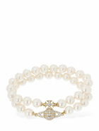 VIVIENNE WESTWOOD Graziella Two Row Faux Pearl Bracelet