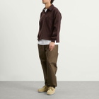 Café Mountain Men's Quarter Zip Heavy Sweat in Earth