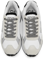 Versace Jeans Couture White & Beige Spyke Sneakers