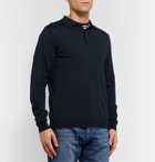 Hugo Boss - Virgin Wool Polo Shirt - Blue