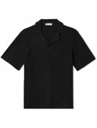 Onia - Camp-Collar Cotton-Blend Shirt - Black
