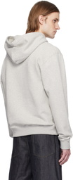 Jil Sander Gray Logo Hoodie