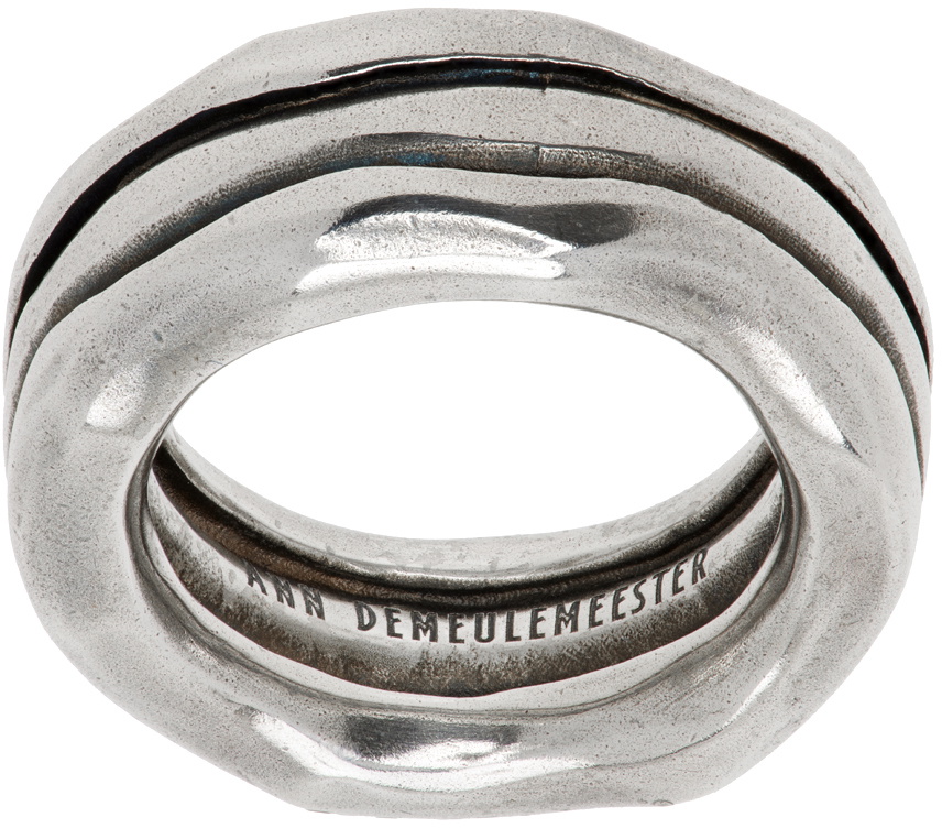 Ann Demeulemeester Silver Suzette Bolt Ring Ann Demeulemeester