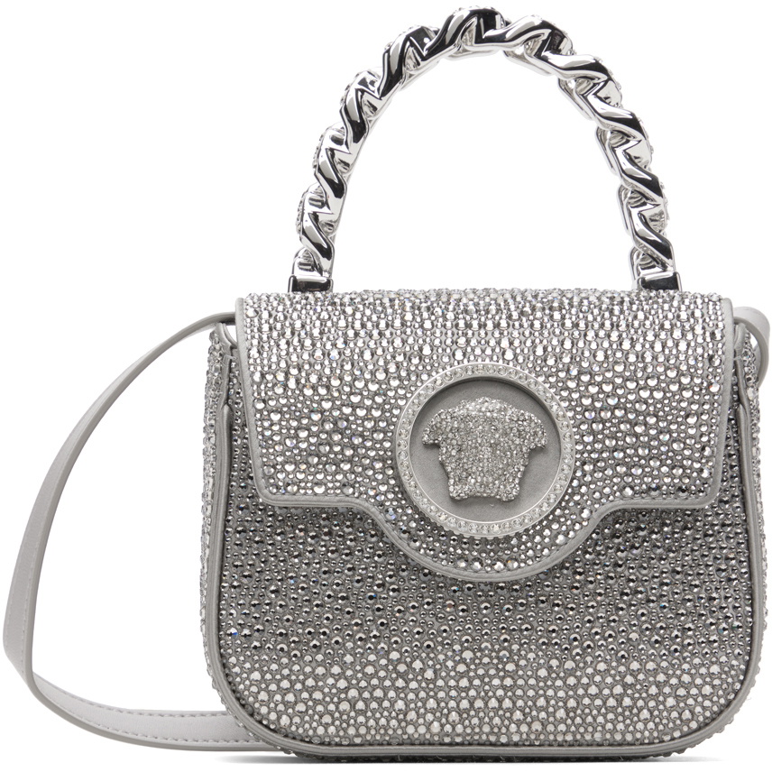 Photo: Versace Silver Crystal 'La Medusa' Mini Bag