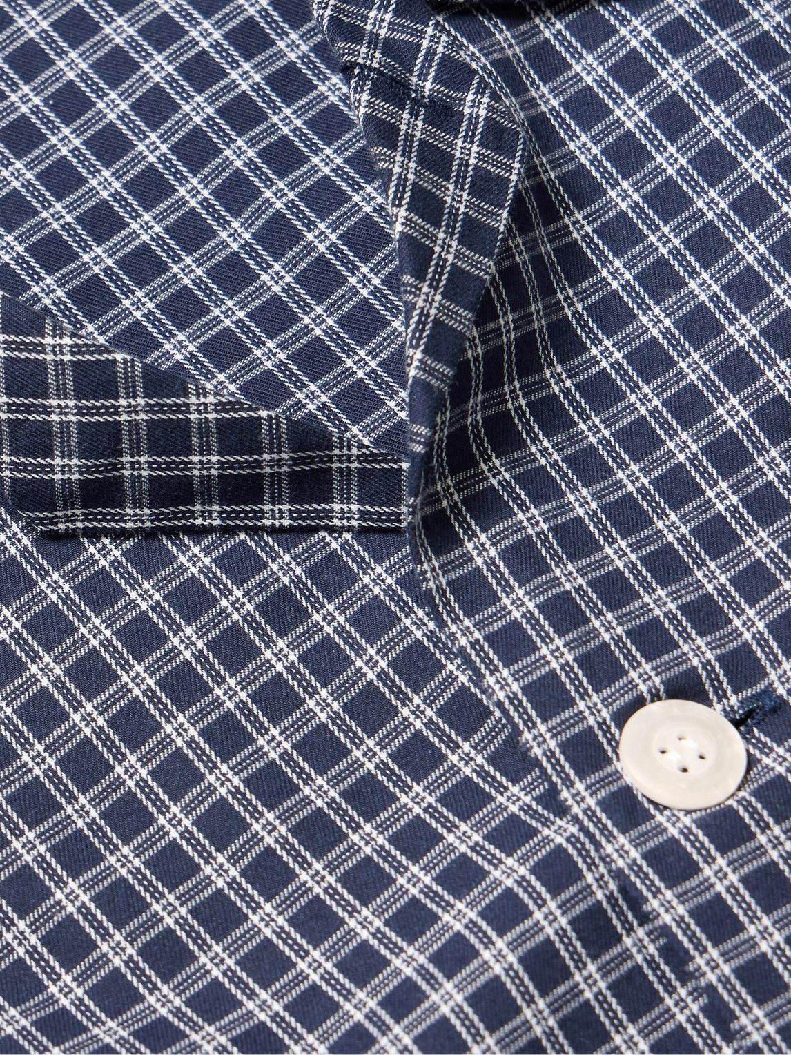 Derek Rose - Braemar Checked Cotton-Flannel Pyjama Set - Blue