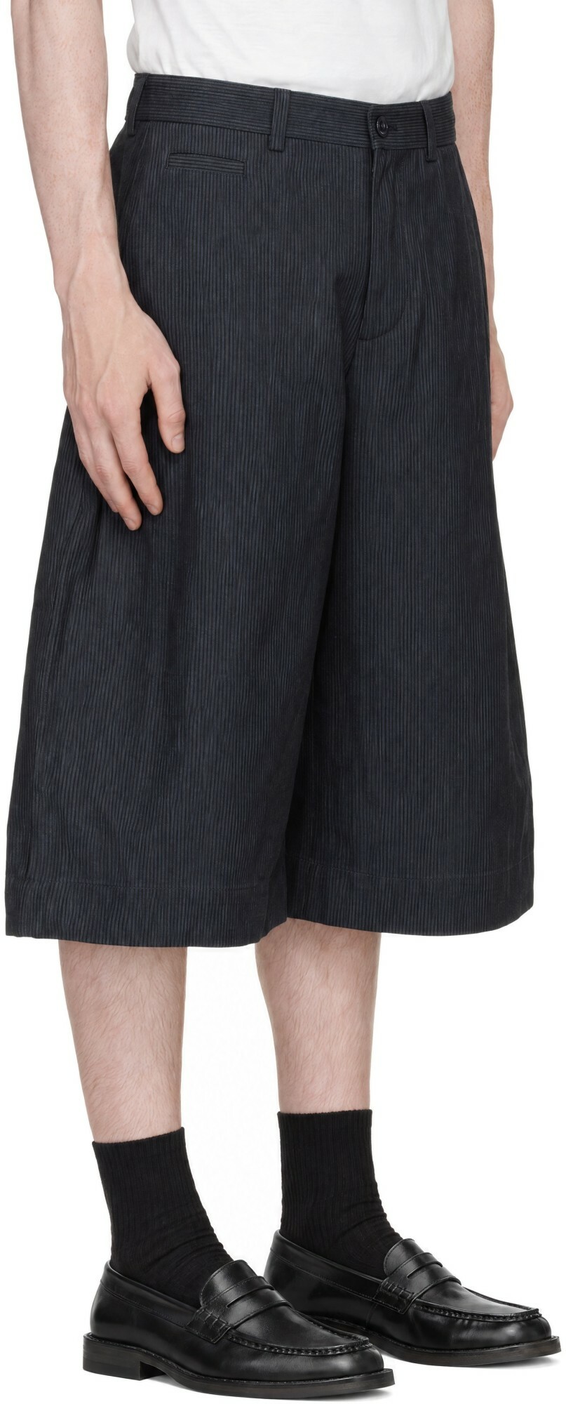 SAGE NATION Navy Stripe Shorts