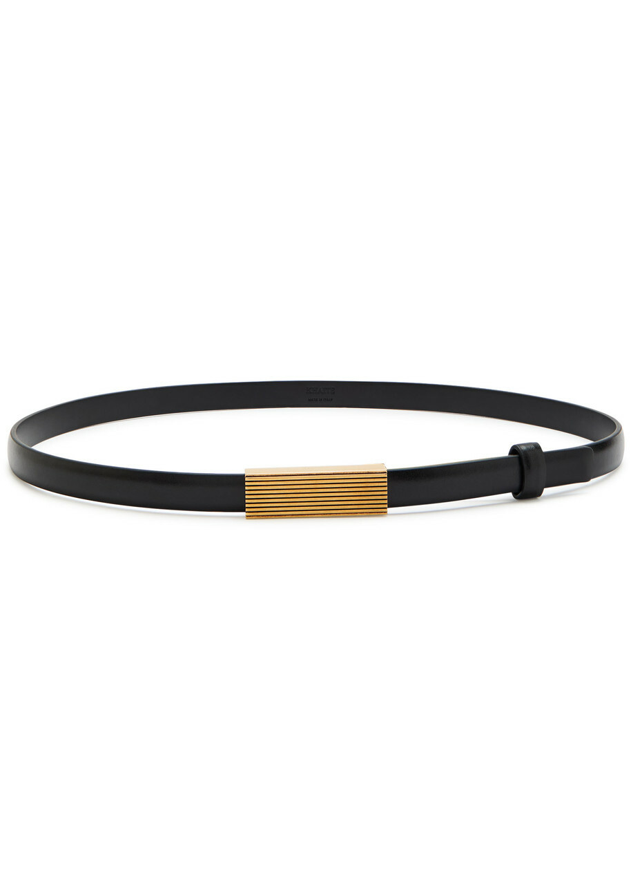 Khaite Empire Leather Belt Black