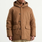 Ranra Men's Neve Canvas Cotton Parka Jacket in Coffee Liqueur