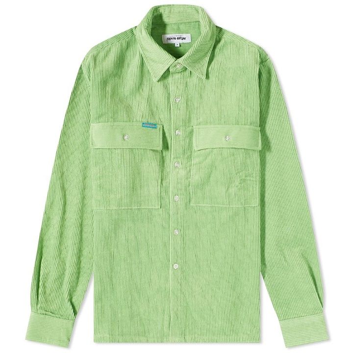 Photo: Fucking Awesome Men's Corduroy Overshirt in Lime Green