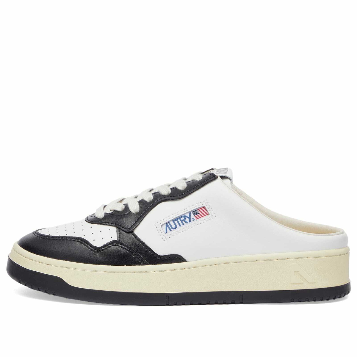 Autry Women's Mule Low in White/Black