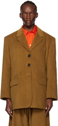 Meryll Rogge Tan Oversized Blazer