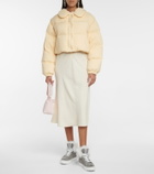 Miu Miu Shearling-lined suede sneakers