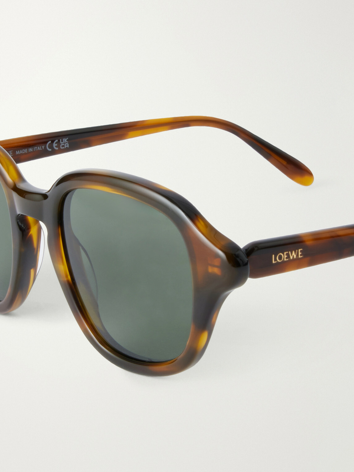 LOEWE - Slim Havana Round-Frame Acetate Sunglasses