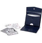 Dunhill - Illustrated Playing Cards Deck and Full-Grain Leather Case - Blue