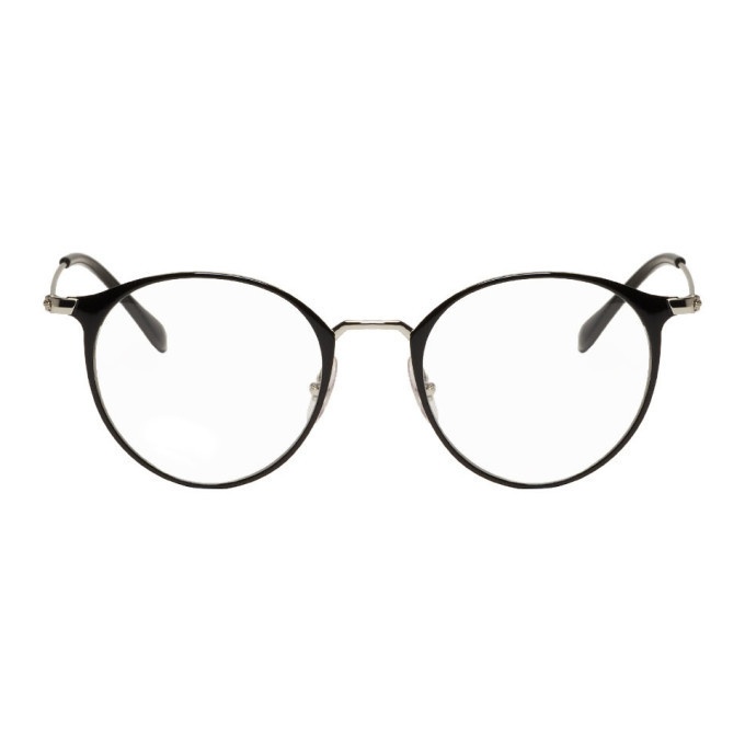 Photo: Ray-Ban Black and Silver Round RB6378 Glasses