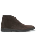 CONNOLLY - Suede Driving Boots - Brown