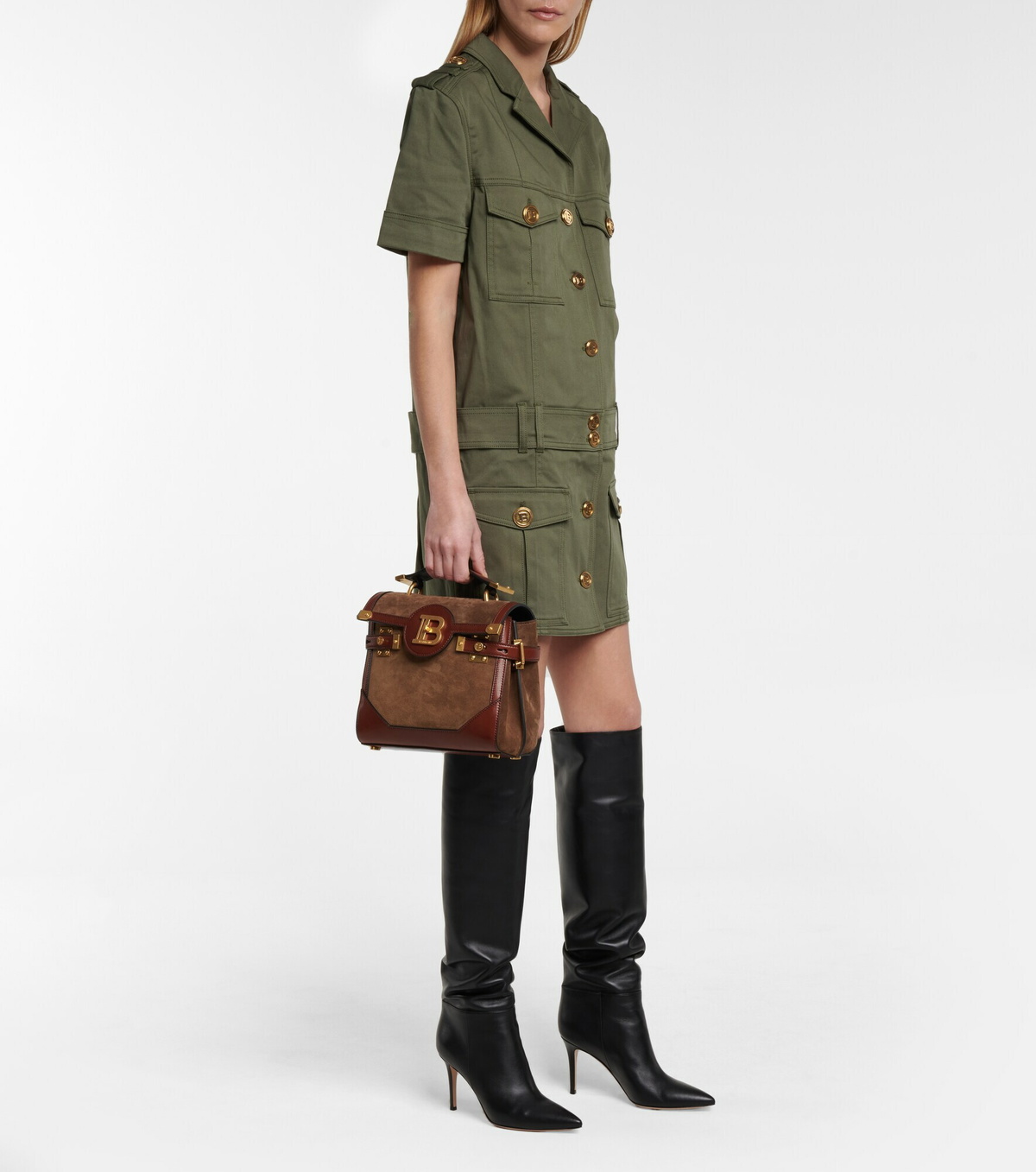 Balmain Beige Cotton Casual Dress main image 0