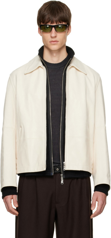 Photo: OUR LEGACY Off-White Rework Leather Jacket