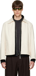 OUR LEGACY Off-White Rework Leather Jacket