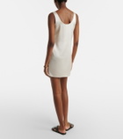 Leset Barb satin minidress