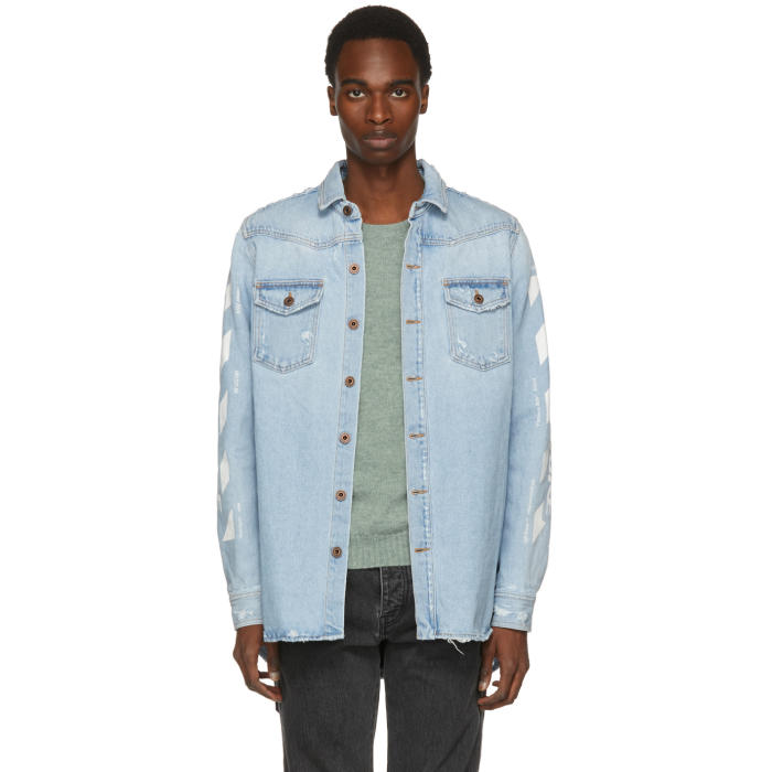 Photo: Off-White Blue Temperature Denim Shirt 