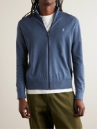 Polo Ralph Lauren - Logo-Embroidered Cotton Zip-Up Cardigan - Blue