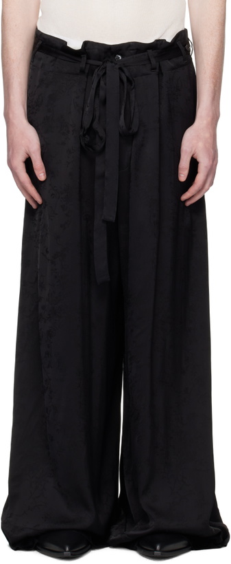 Photo: Ann Demeulemeester Black Bruse Wide Lounge Pants