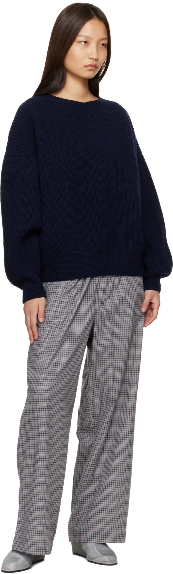 Baserange Navy Mea Sweater