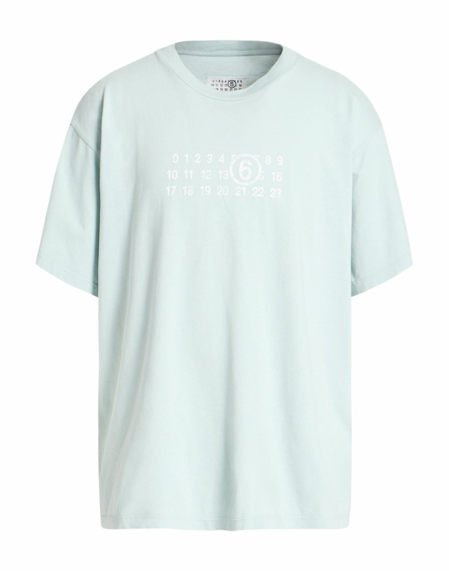Photo: Mm6 Maison Margiela Mens T-shirt Sky in Blue
