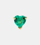 Roxanne First 14kt gold earrings with emerald