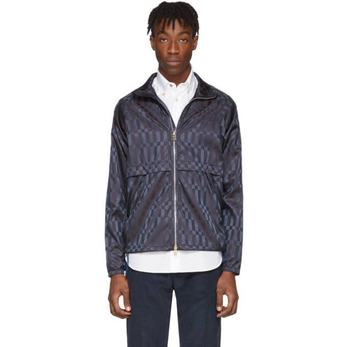 Photo: Paul Smith Navy Check Windbreaker Jacket