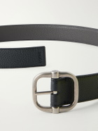 LOEWE - 3.5cm Reversible Full-Grain Leather Belt - Black