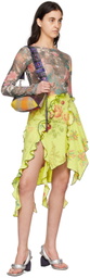 Rave Review Yellow Disa Midi Skirt