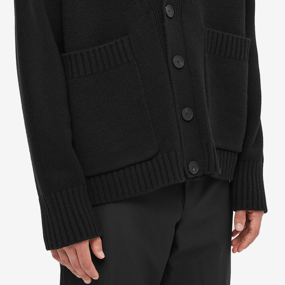 Studio Nicholson Men's Sen Lambswool Knit Cardigan in Black Studio