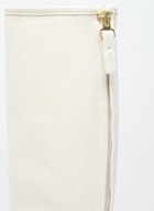 Max Mara Canvas Lace-Up Boots