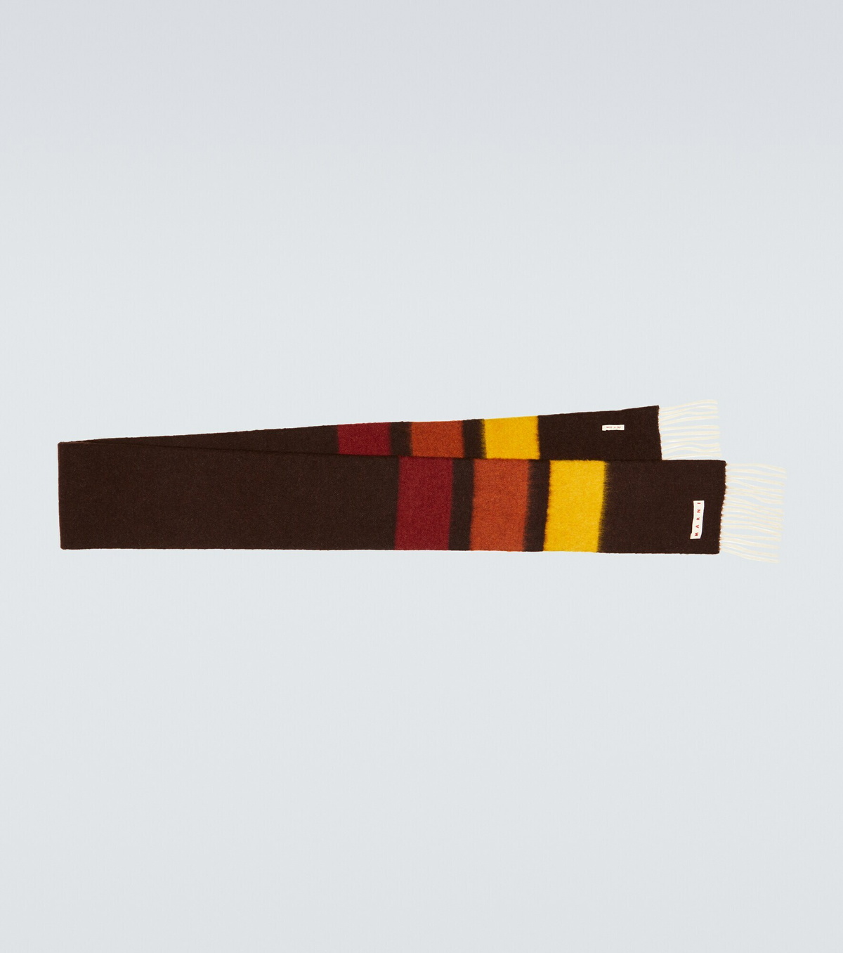 Marni - Striped alpaca wool and wool-blend scarf Marni