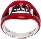 Yohji Yamamoto Red Vampire Fang Ring