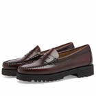 Bass Weejuns Women's 90s Penny Chunky Loafer in Wine Leather