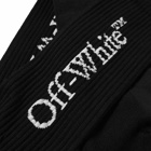 Off-White Men's Logo Socks in Black/White