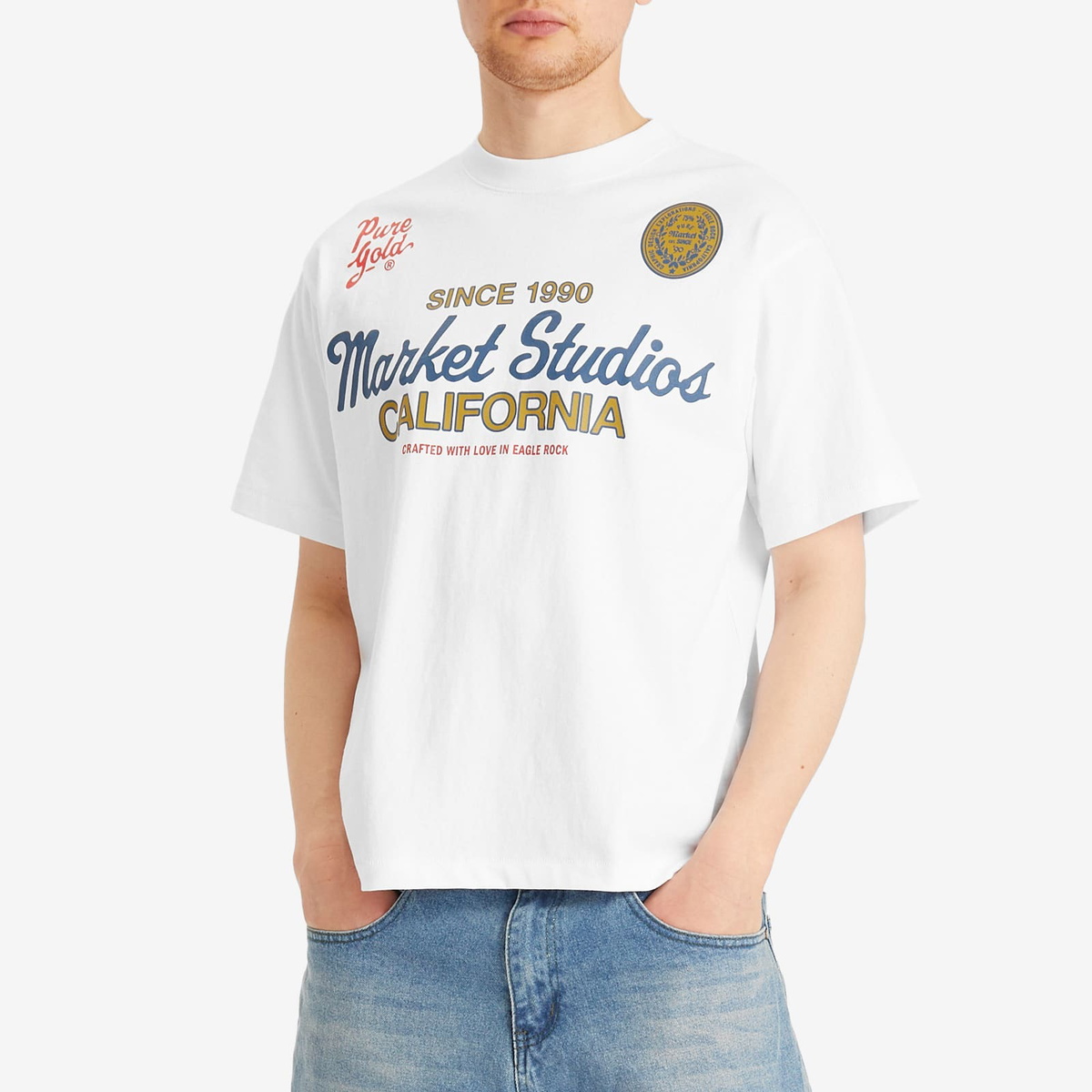 MARKET Men's Pure Gold T-Shirt in White