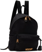 Moschino Black Logo Backpack