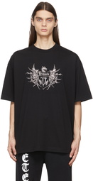 VETEMENTS Black Crystal Logo T-Shirt