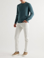 Brioni - Brushed Cashmere and Silk-Blend Sweater - Blue