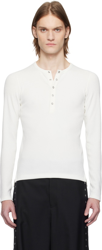 Photo: Karmuel Young White Second Skin Henley