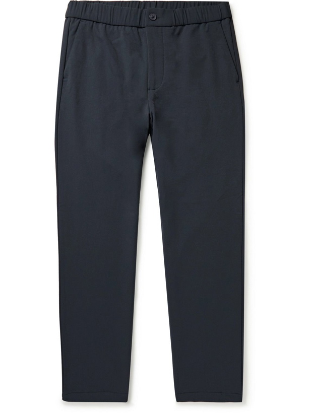 Photo: NN07 - Quentin Tapered Recycled Tech-Jersey Trousers - Blue
